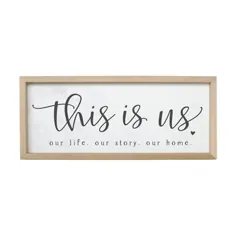 Gracie Oaks This Is Us Decor Wall in White، Size Medium (24 "- 36" High) Small (12 "- 24" High) | Wayfair | دکور خانه