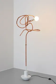 مجسمه سازی لامپ لوله خم شده مس (DIY) (بعد از آنا فاشوئر)