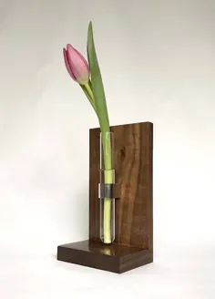 گلدان Bookend / Defuser / گلدان شیشه ای |  اتسی