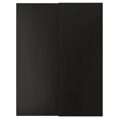 PAX جفت قاب درب کشویی و ریل ، مشکی ، 78 3 / 4x92 7/8 "- IKEA