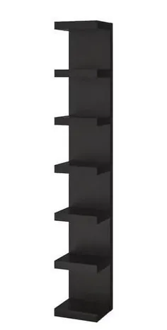 کمبود واحد قفسه دیواری ، قهوه ای مشکی ، 11 3 / 4x74 3/4 "- IKEA
