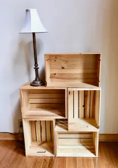 قفسه های جعبه چوبی DIY