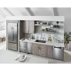 KitchenAid 4.7 مس فوت. یخچال فریزر دو کشو در فولاد ضد زنگ ، ضد عمق KUDF204ESB - انبار خانه