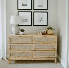 کمد دستی عصایی | IKEA Tarva Dresser Hack - House On Longwood Lane