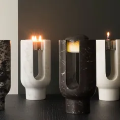 نگهدارنده شمع LYRA - اشیا Design طراحی شده - OOUMM - سنگ |  مامان