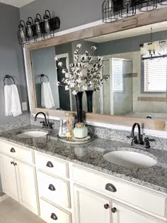 آینه های حمام به روز شده - طرح های خاکستری خاکستری