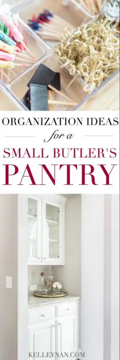 ایده های سازمانی برای یک انبار کوچک باتلر |  کلی نان