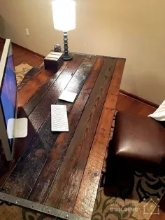میز DIY Rustic: برنامه ای برای ساختن خود شما است