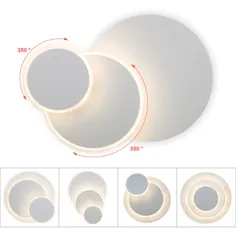 Glighone LED Light دیوار اتاق خواب Modern Sconce DIY Creative Eclipse 3 in 1 برای فروش آنلاین |  eBay