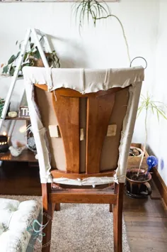 صندلی غذاخوری چوبی روکش دار - - دکور طراحی شده