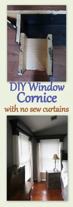 قرنیز پنجره DIY بدون پرده دوخت - Scavenger Chic