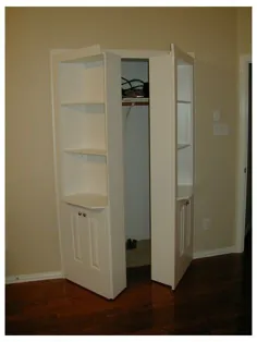 قفسه های ذخیره سازی با درب برای اتاق خواب