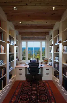 28 دفتر خانه رویایی با کتابخانه برای الهام بخشیدن از خلاقیت