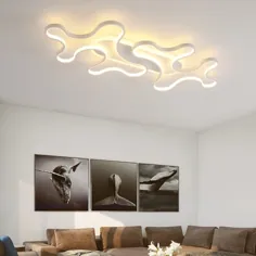 چراغ های سقفی ابر LED مدرن برای اتاق نشیمن