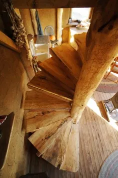 طراحی راه پله مارپیچ چوبی DIY: نحوه ساخت آن |  سال لجن