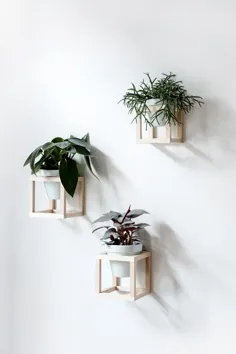 Wohnen mit Pflanzen - DIY hängende Pflanzenhalter - صنایع دستی