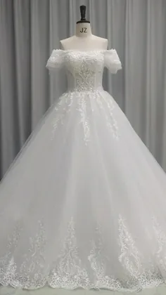لباس عروس مجلسی زیبا 2021 ست عروسی مجموعه عروس سفید مهره های توری دور شانه