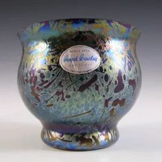 گلدان "Studio" Black Brierley Iridescent Black Glass - 42.75 پوند