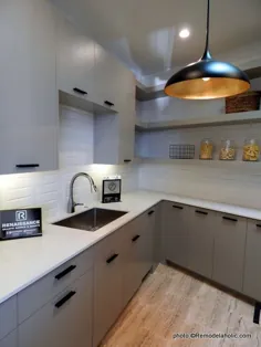 40 آشپزخانه زیبا با کابینت آشپزخانه خاکستری