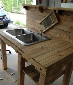 با یک قرقره کابل چوبی قدیمی ، سینک ظرفشویی منحصر به فرد خود را بسازید!  |  پروژه های شما @ OBN