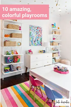 بهترین ایده های رنگارنگ اتاق بازی در Pinterest